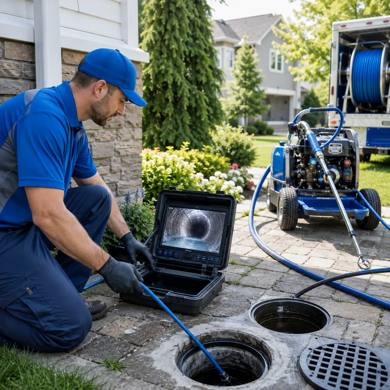 Outdoor drain cleaning professionals serving Hunter, OK
